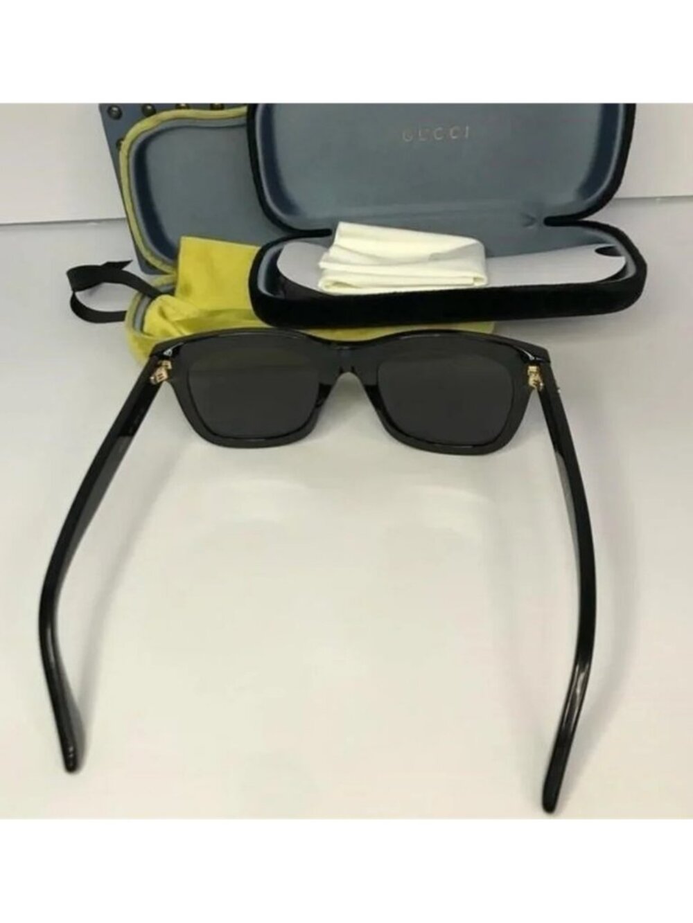 New - Gucci unisex Urban GG0326S GG/0326/S 001 Black Fashion Square Sunglasses… - Picture 3 of 12